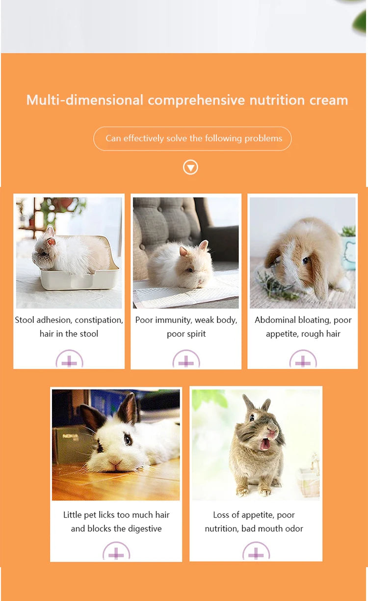 Nutritional Supplement Cream for Small Pets – Rabbits, Cats, Guinea Pigs & Hedgehogs