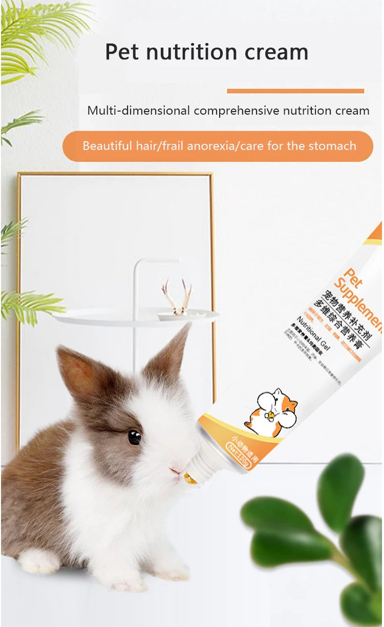 Nutritional Supplement Cream for Small Pets – Rabbits, Cats, Guinea Pigs & Hedgehogs