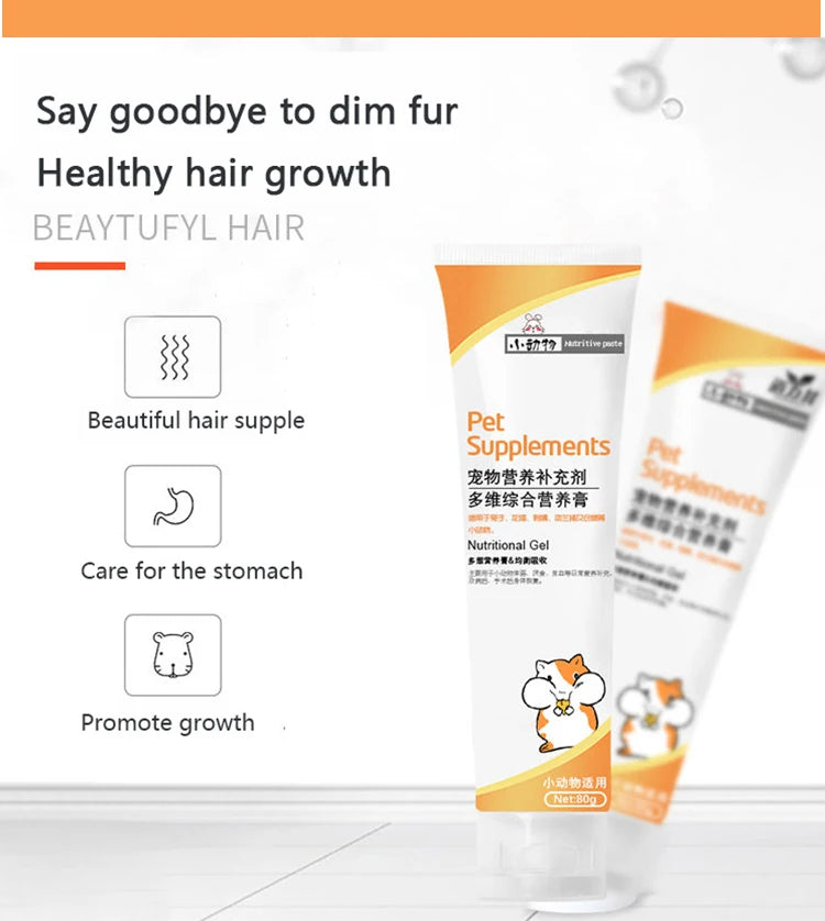 Nutritional Supplement Cream for Small Pets – Rabbits, Cats, Guinea Pigs & Hedgehogs