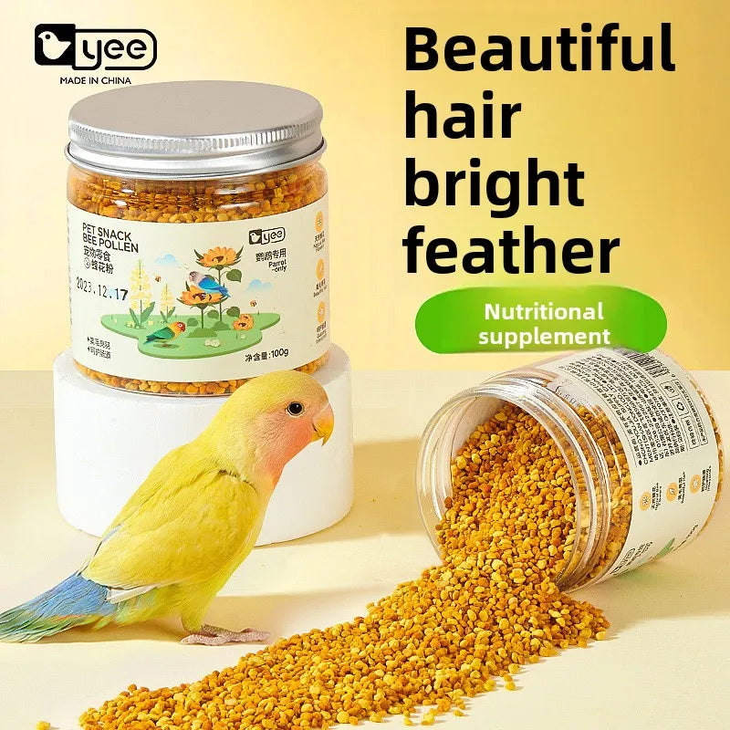YEE Lovebird & Parrot Food – Nutrient-Rich Pellets with Canary Seeds & Dried Fruits