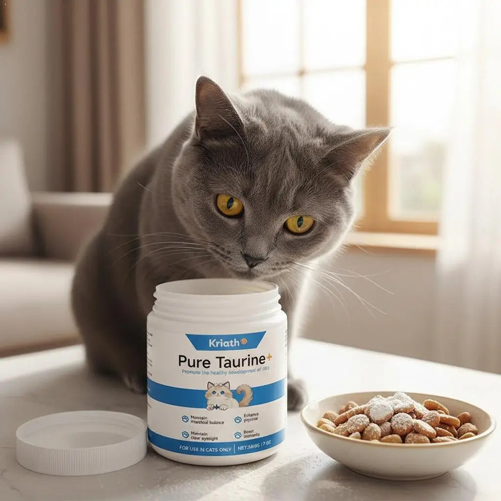 Taurine Powder Supplement for Cats – Heart, Vision & Immune Support (200g) | Ships from CN