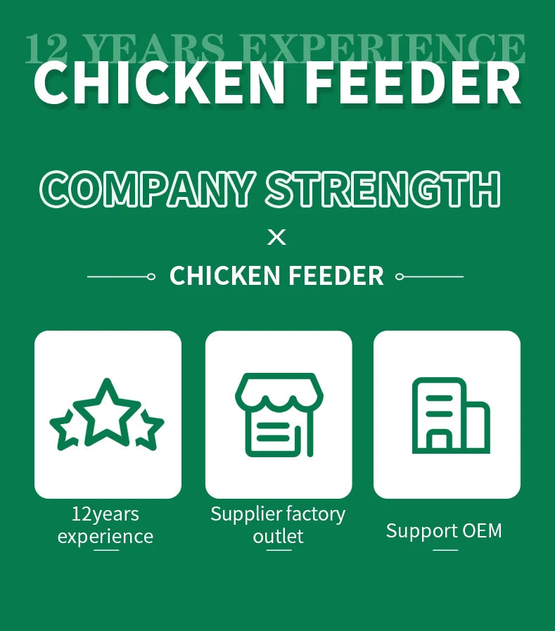 Automatic Chicken Feeder Bucket – 1.5 to 12kg Capacity