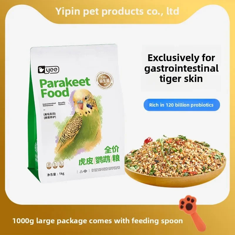 YEE Lovebird & Parrot Food – Nutrient-Rich Pellets with Canary Seeds & Dried Fruits