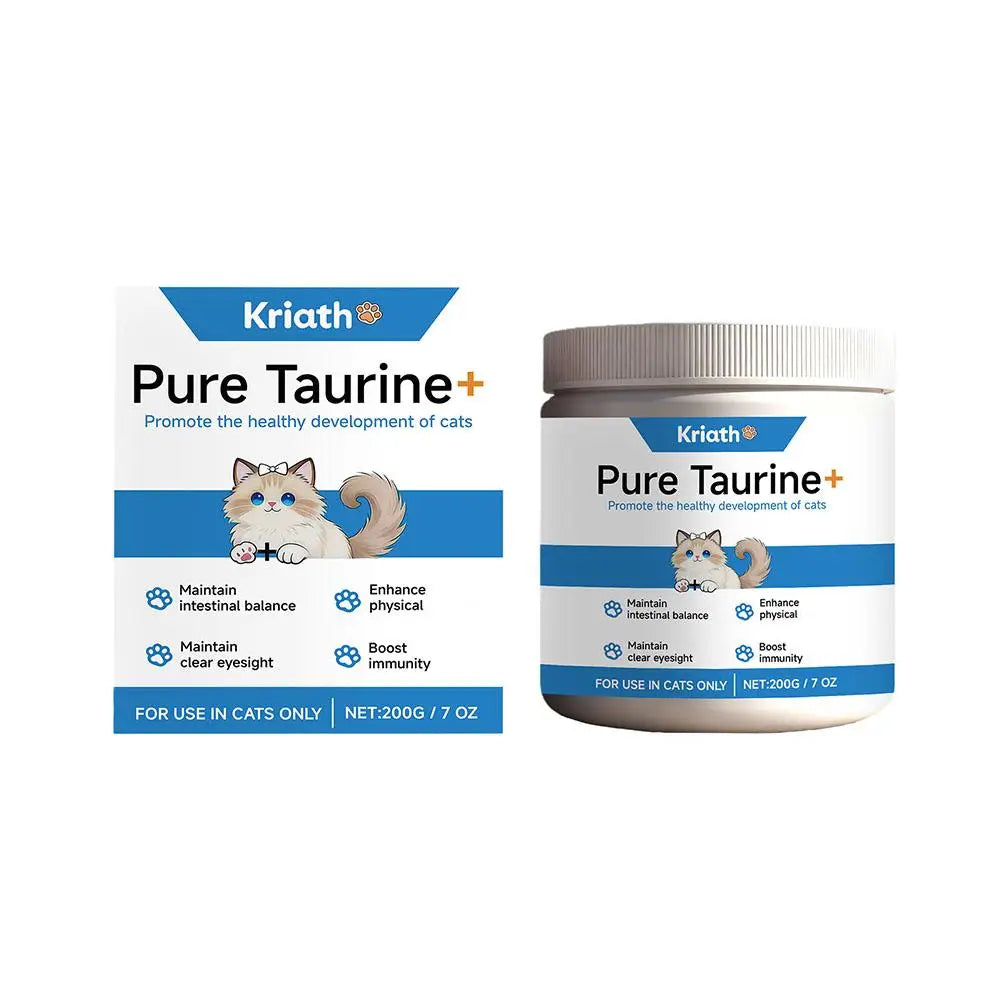 Pure Taurine Powder for Cats – 200g Heart & Eye Health Supplement | Premium Grade