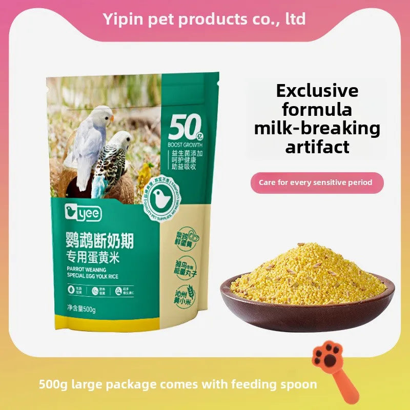 YEE Lovebird & Parrot Food – Nutrient-Rich Pellets with Canary Seeds & Dried Fruits