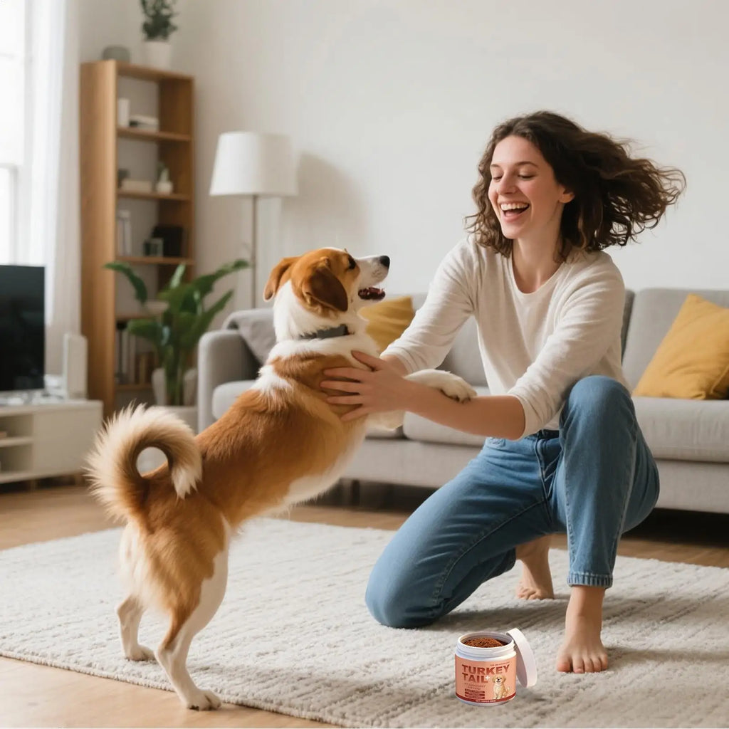 Yunzhi Turkey Tail Mushroom Powder for Cats & Dogs – 100g Immune Support Supplement