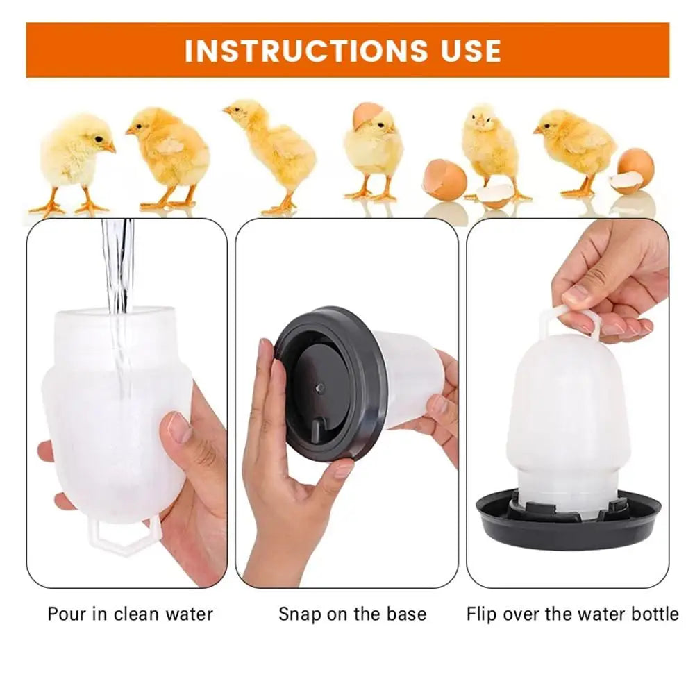 Automatic Chicken Waterer Drinker Bucket for Poultry – Large Capacity