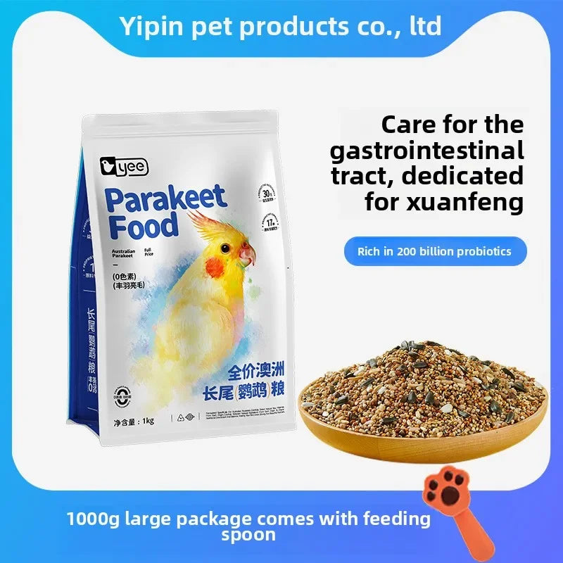 YEE Lovebird & Parrot Food – Nutrient-Rich Pellets with Canary Seeds & Dried Fruits