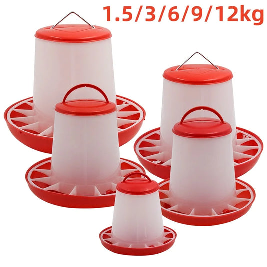 Automatic Chicken Feeder Bucket – 1.5 to 12kg Capacity