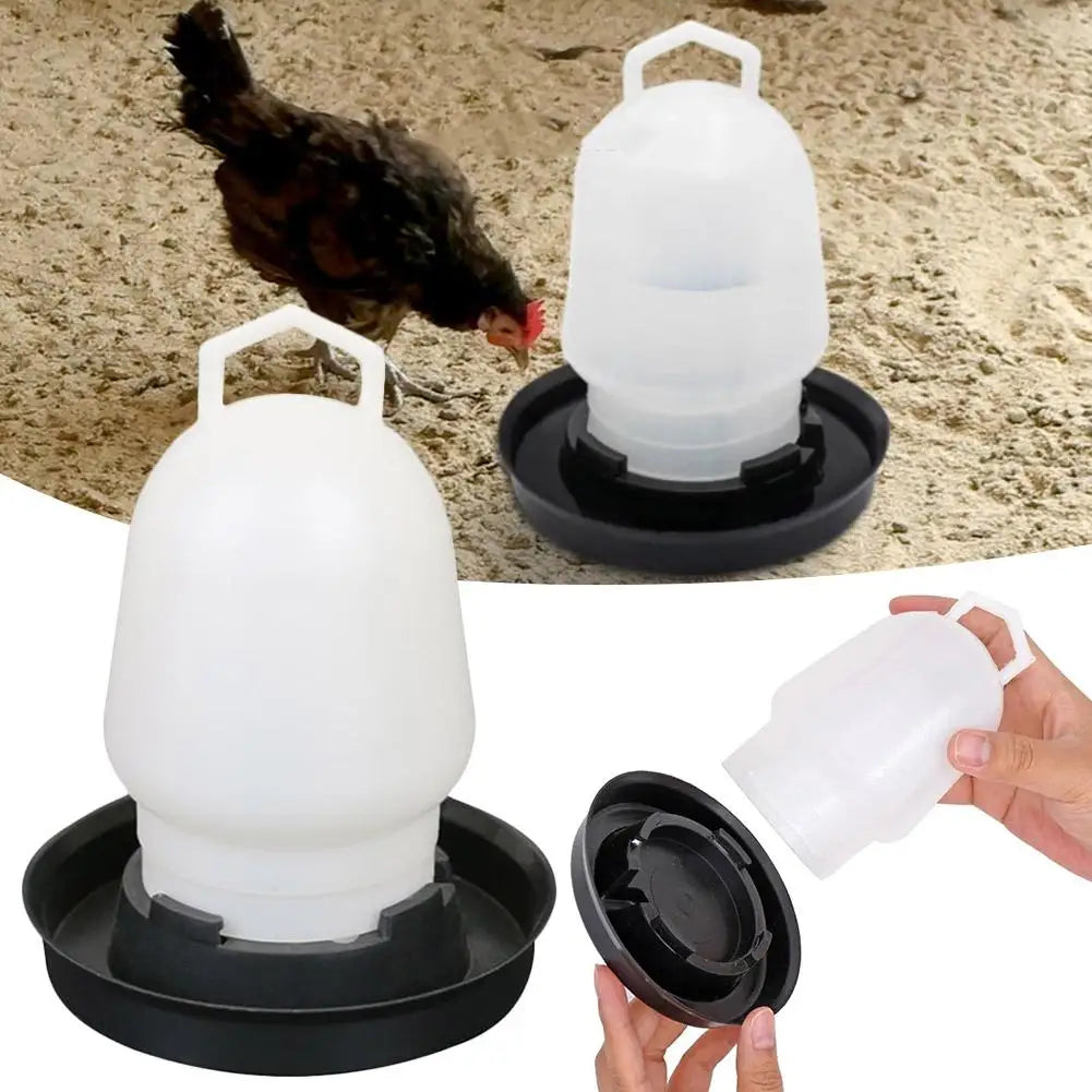 Automatic Chicken Waterer Drinker Bucket for Poultry – Large Capacity