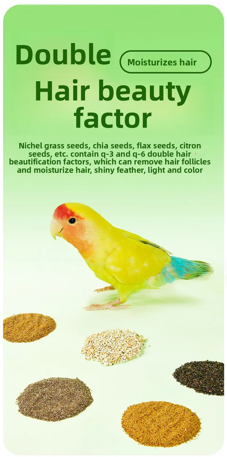 YEE Lovebird & Parrot Food – Nutrient-Rich Pellets with Canary Seeds & Dried Fruits