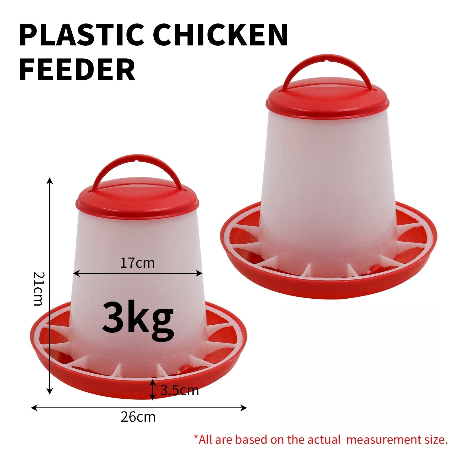 Automatic Chicken Feeder Bucket – 1.5 to 12kg Capacity