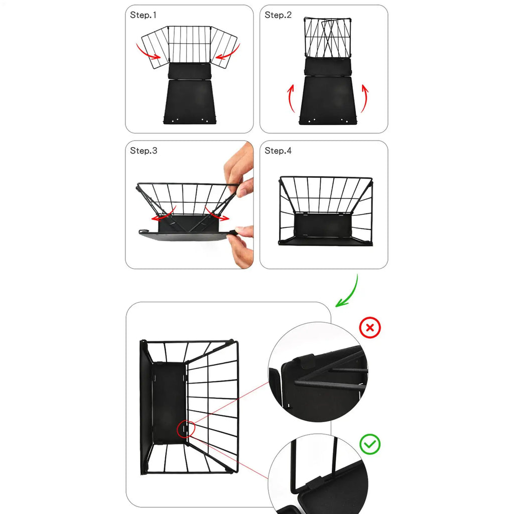 Wall-Mount Foldable Metal Hay Feeder for Rabbits