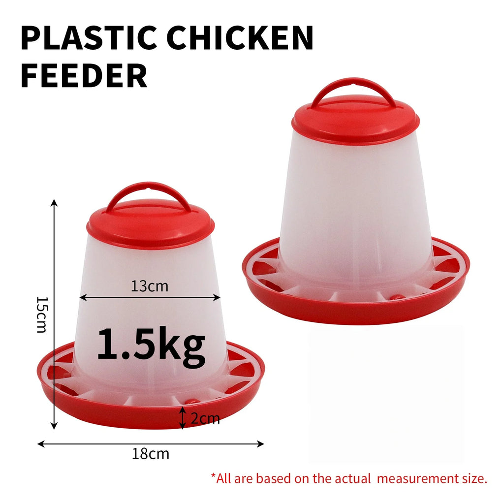 Automatic Chicken Feeder Bucket – 1.5 to 12kg Capacity